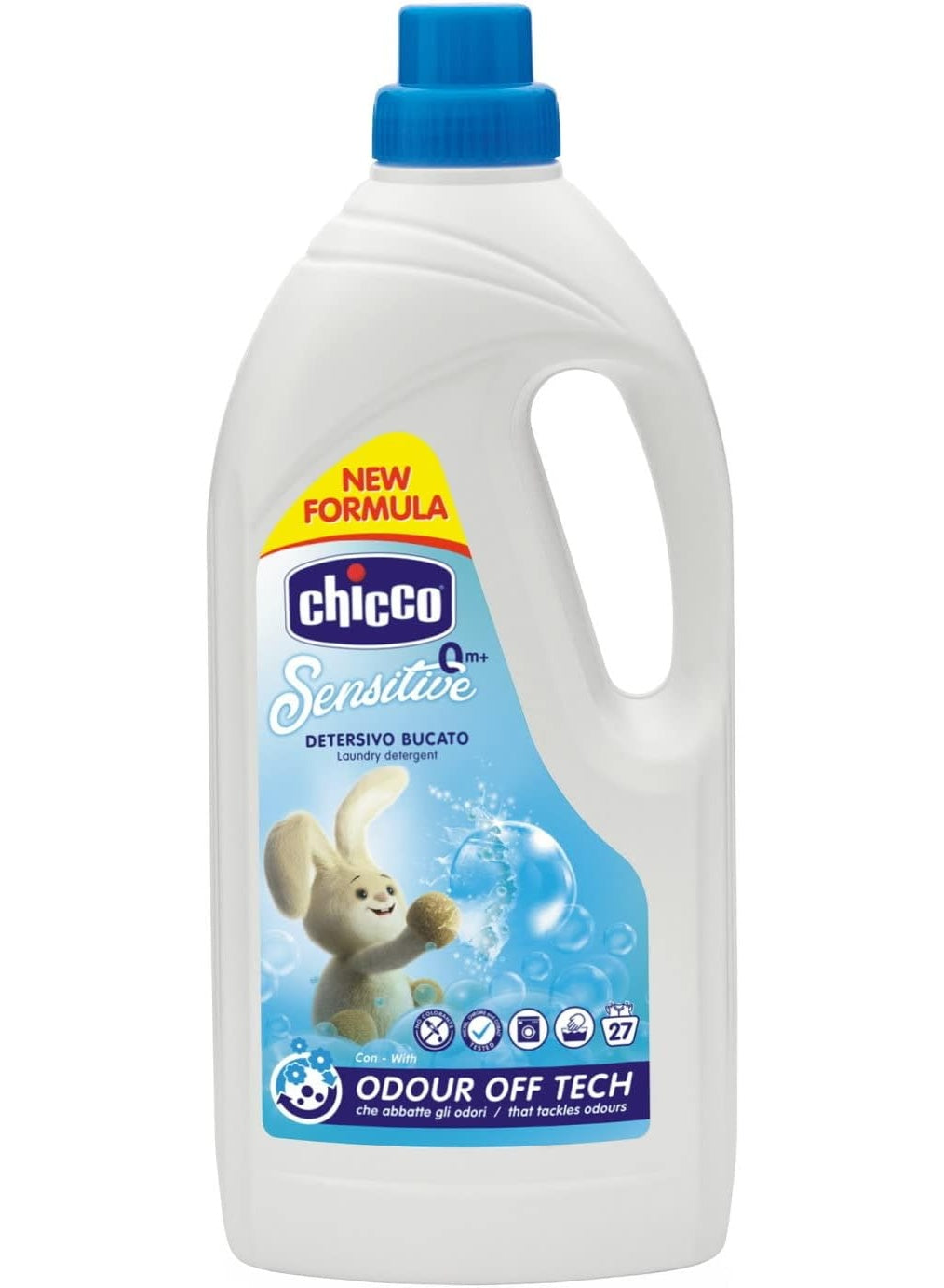 Chicco Sensitive Laundry Detergent With New Formula 1.5L 0M+